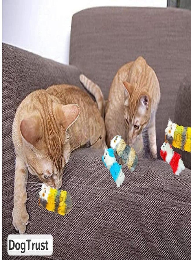 Pet Believe لعبة فأر من بيت بيليف - قطعتان من ألعاب القطط القطيفة على شكل فأر، واقعية ولطيفة، محشوة بحشوة البوليستر للقطط - Image 3